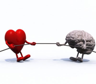 heart and brain tug of war rope