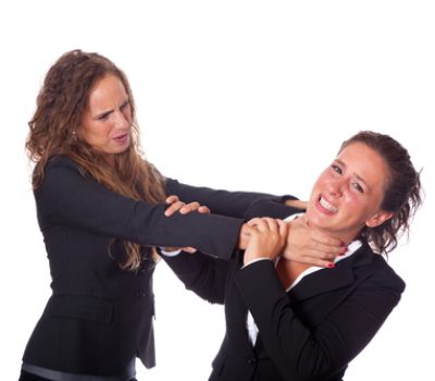 Two Business Women Fighting